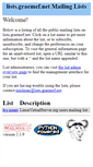 Mobile Screenshot of lists.graemef.net